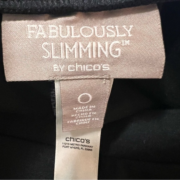 Chico’s Fabulously Slimming Ankle-Length Leggings Size Small - Picture 8 of 10